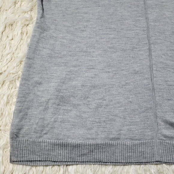 Talbots 100% Soft Merino Wool Tunic Turtleneck Cozy Oversized Gray Sweater 2X - Picture 12 of 13